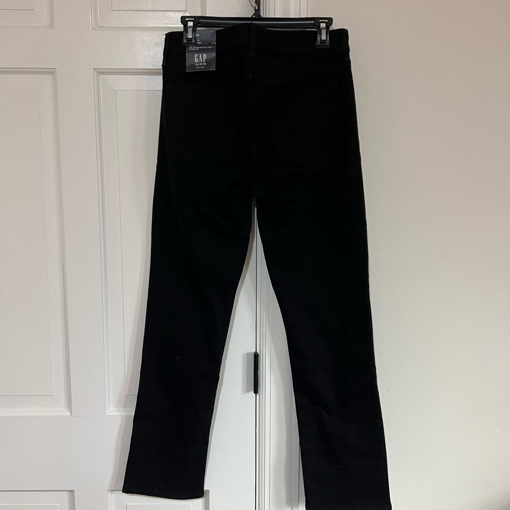 GAP Black Denim Classic Straight Jeans - Picture 2 of 3